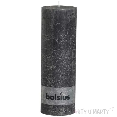 swieca pienkowa rustic antracytowa bolsius 300 100 mm