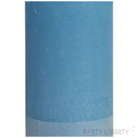 swieca pienkowa rustic blekitna bolsius 190 68 mm