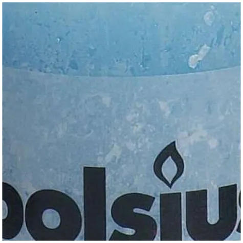 swieca pienkowa rustic blekitna bolsius 80 68 mm