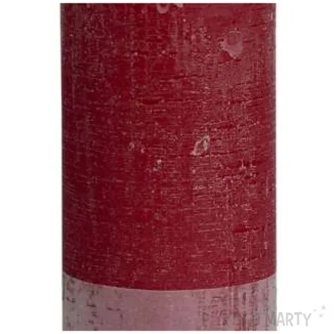 swieca pienkowa rustic bordowa bolsius 190 68 mm