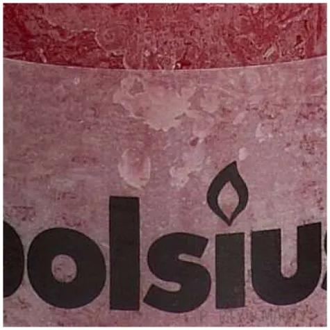 swieca pienkowa rustic bordowa bolsius 80 68 mm