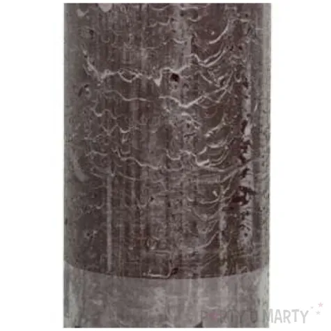 swieca pienkowa rustic brazowy czekoladowy bolsius 190 68 mm