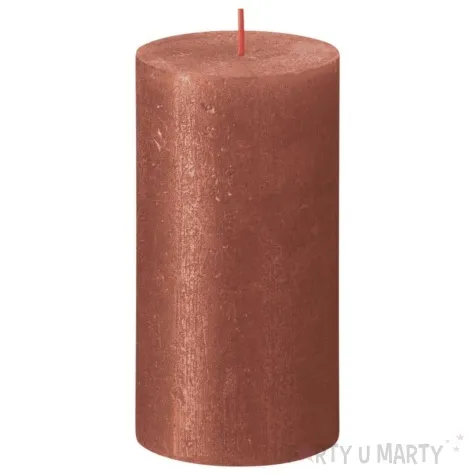 swieca pienkowa rustic bursztynowy bolsius 130 68 mm