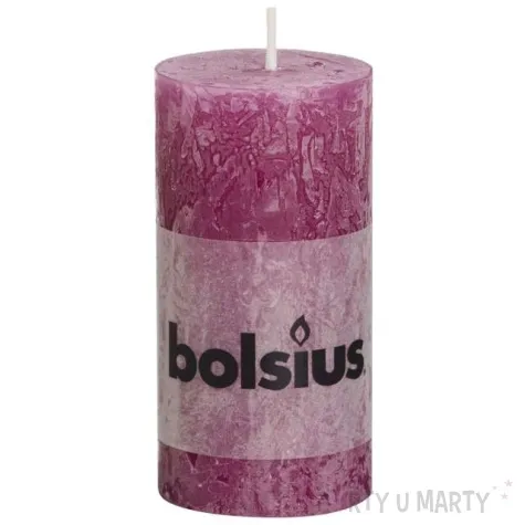 swieca pienkowa rustic cyklamen bolsius 100 50 mm