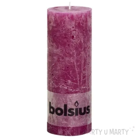 swieca pienkowa rustic cyklamen bolsius 190 68 mm