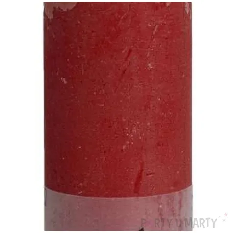 swieca pienkowa rustic czerwona bolsius 190 68 mm
