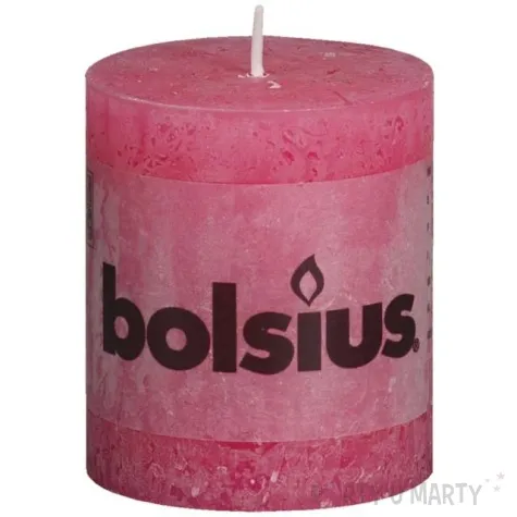swieca pienkowa rustic fuksja bolsius 80 68 mm
