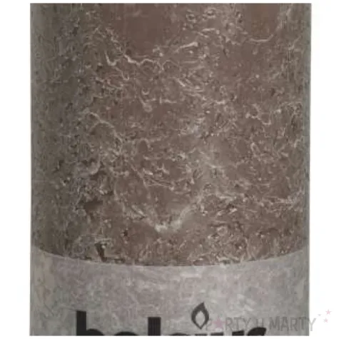 swieca pienkowa rustic kawowa bolsius 200 100 mm