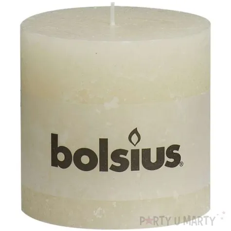 swieca pienkowa rustic kremowa bolsius 100 100 mm