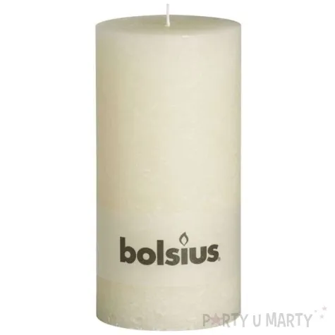 swieca pienkowa rustic kremowa bolsius 200 100 mm