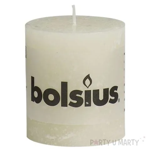 swieca pienkowa rustic kremowa bolsius 80 68 mm