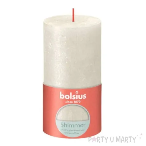 swieca pienkowa rustic kremowy bolsius 130 68 mm