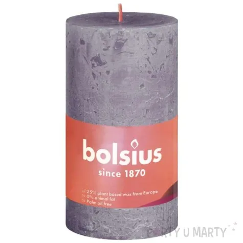 swieca pienkowa rustic lawendowy matowy bolsius 100 50 mm