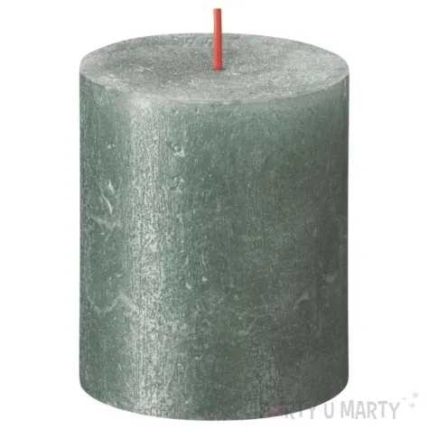 swieca pienkowa rustic lazurowy bolsius 80 68 mm