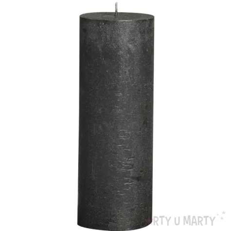 swieca pienkowa rustic metallic antracytowa bolsius 190 68mm