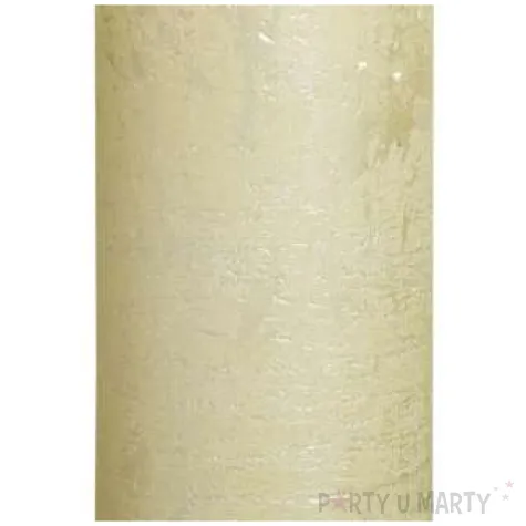 swieca pienkowa rustic metallic kremowa bolsius 190 68 mm