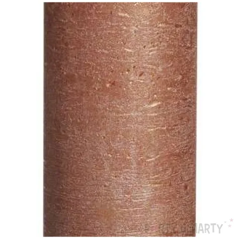 swieca pienkowa rustic metallic miedziana bolsius 190 68 mm