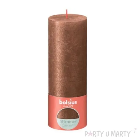 swieca pienkowa rustic miedziany bolsius 190 68 mm
