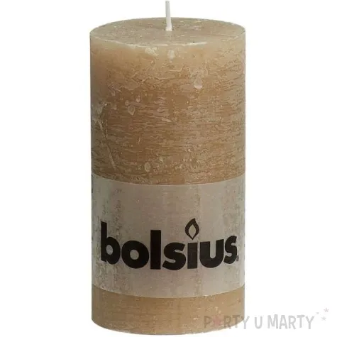 swieca pienkowa rustic pastelowa bolsius 130 68mm