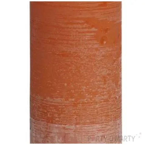 swieca pienkowa rustic pomaranczowa bolsius 190 68 mm