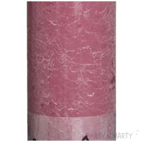 swieca pienkowa rustic rozowa blada bolsius 190 68 mm