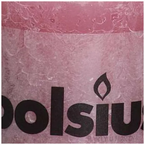 swieca pienkowa rustic rozowa blada bolsius 80 68 mm