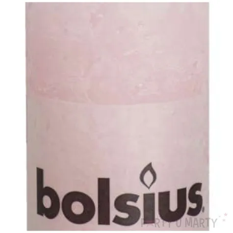 swieca pienkowa rustic rozowy pastel bolsius 100 50 mm