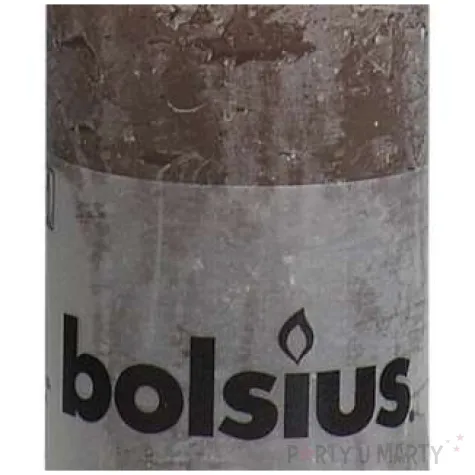 swieca pienkowa rustic taupe bolsius 100 50 mm