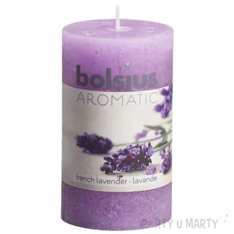swieca pienkowa rustic zapach lawendy lawendowa bolsius 100 58 mm