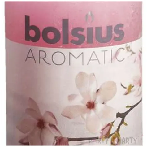 swieca pienkowa rustic zapach magnolii rozowa bolsius 100 58 mm