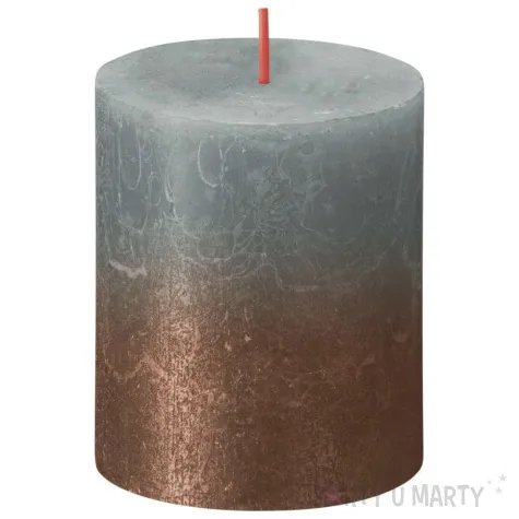 swieca pienkowa rustic zielen eukaliptusowa bolsius 80 68 mm