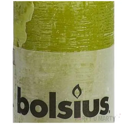 swieca pienkowa rustic zielona trzcinowa bolsius 100 50 mm