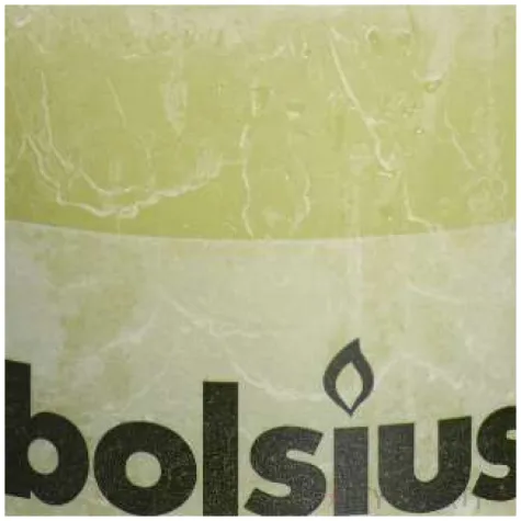 swieca pienkowa rustic zielony pastelowy bolsius 100 100 mm