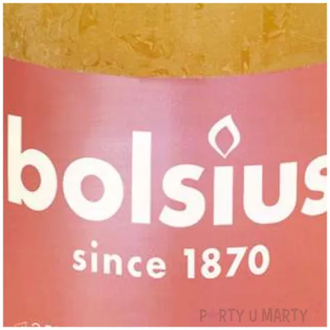 swieca pienkowa rustic zolty miodowy bolsius 80 68 mm