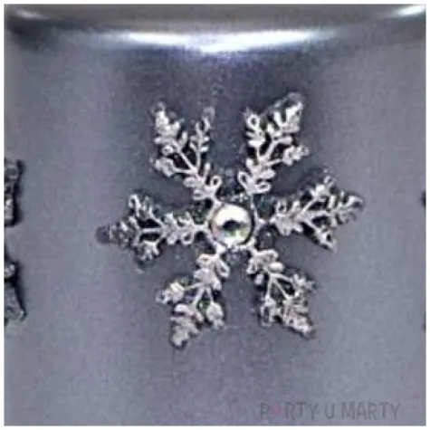 swieca pienkowa sniezki srebrna adpal 100 70 mm