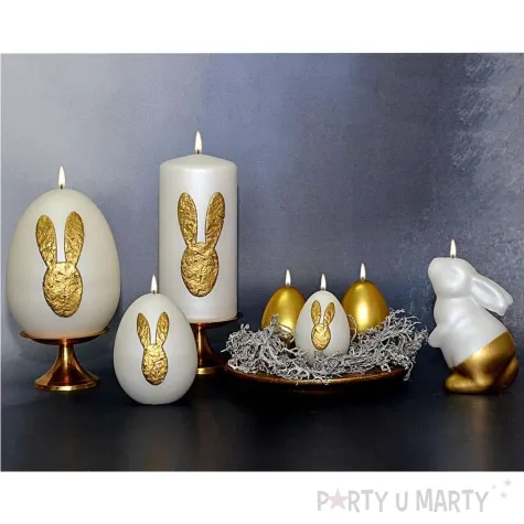 swieca pienkowa wielkanocny kroliczek czarna adpal 150 70 mm