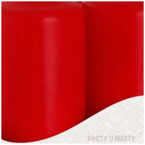 swieca pienkowa wotywna czerwona bispol 80 38 mm 4 szt