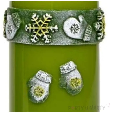 swieca pienkowa zimowe rekawiczki zielona adpal 120 58 mm