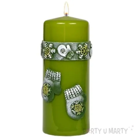 swieca pienkowa zimowe rekawiczki zielona adpal 150 58 mm