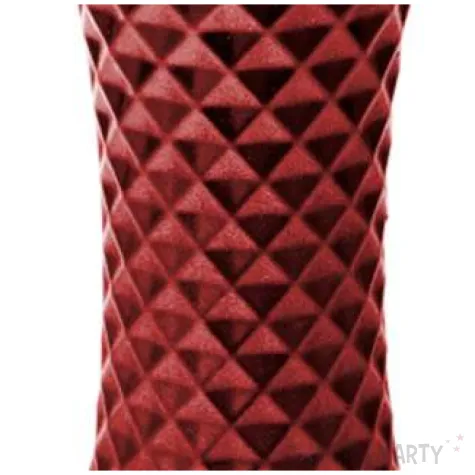 swieca plaster miodu czerwony metalik candellana