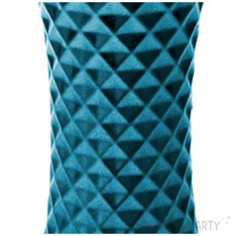 swieca plaster miodu niebieski metalik candellana