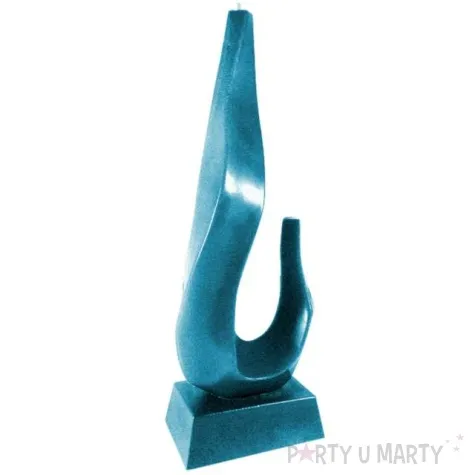 swieca plomien niebieski metalik candellana