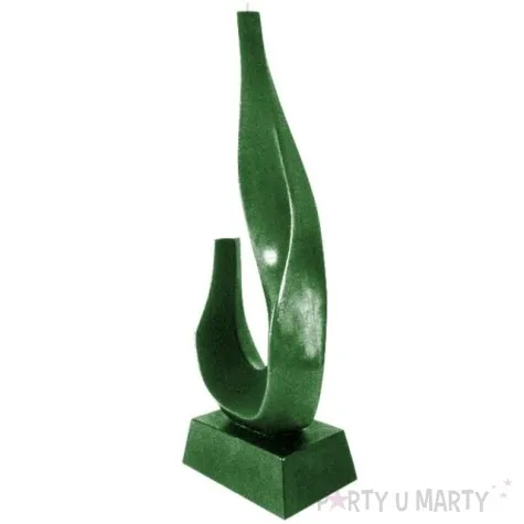 swieca plomien zielony metalik candellana