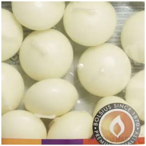 swieca plywajaca kremowa bolsius 30 45 mm 20 szt