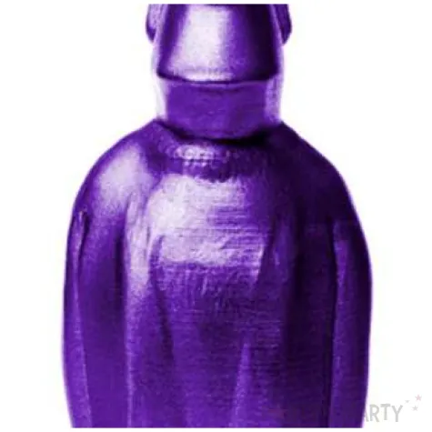 swieca posag moai fioletowy metalik candellana