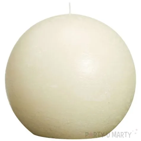 swieca rustic kula 145mm kremowa bolsius