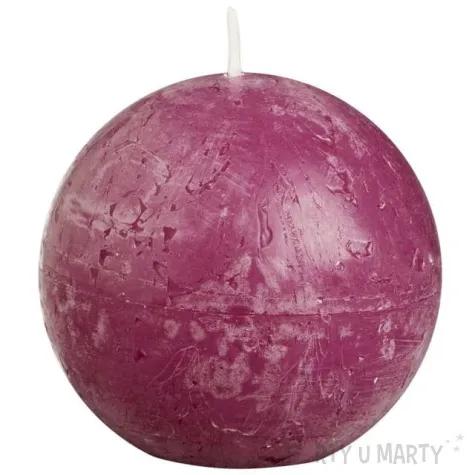 swieca rustic kula cyklamen bolsius 80 mm