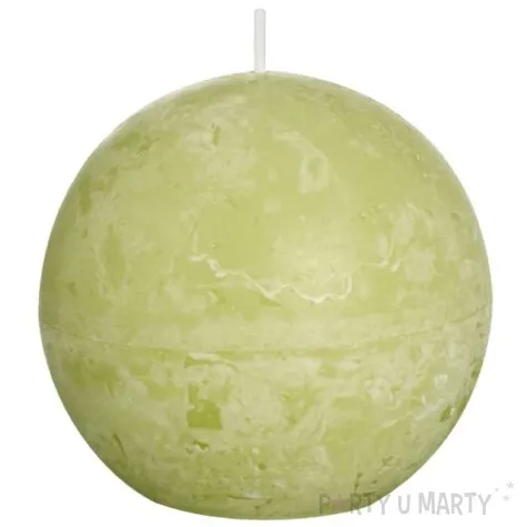 swieca rustic kula zielona jasna bolsius 80 mm