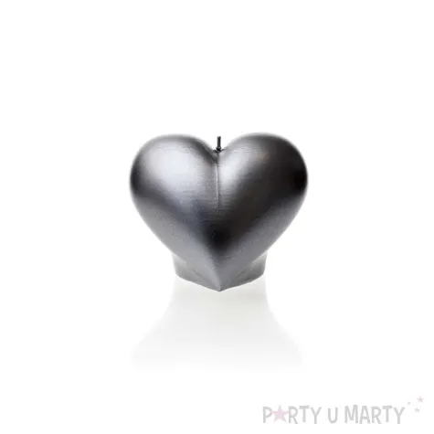 swieca serce stalowa perla candellana