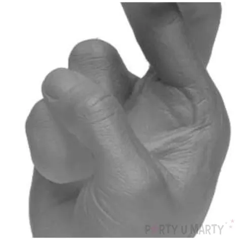 swieca skrzyzowane palce szary mat candellana